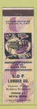 Matchbook Cover - LOF Lumber Nevis MN low phone #