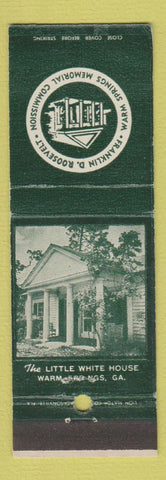 Matchbook Cover - Little White House Warm Springs GA Franklin Roosevelt
