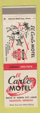 Matchbook Cover - El Carlo Motel Valdosta GA