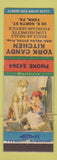 Matchbook Cover - York Candy Kitchen York PA