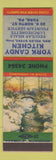 Matchbook Cover - York Candy Kitchen York PA