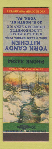 Matchbook Cover - York Candy Kitchen York PA