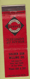 Matchbook Cover - Golden Sun Milling Franklin County Coal WEAR
