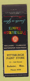 Matchbook Cover - Pittsburgh Paints Rochester MN