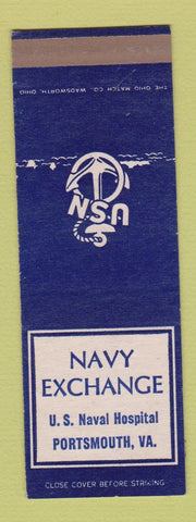 Matchbook Cover - Navy Exchange Portsmouth VA SAMPLE