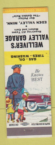 Matchbook Cover - Welliver's Valley Garage Eden Valley MN