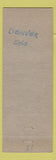 Matchbook Cover - Model Cleaners Dyers Denver Colorado