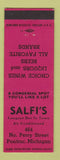 Matchbook Cover - Salfi's Restaurant Pontiac MI