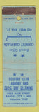 Matchbook Cover - Country Club Laundry Kansas City MO WORN