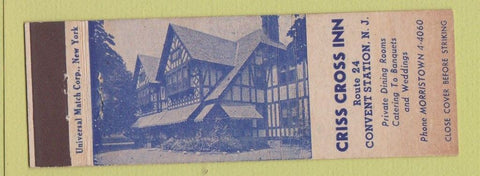 Matchbook Cover - Criss Cross Inn Convent Station NJ