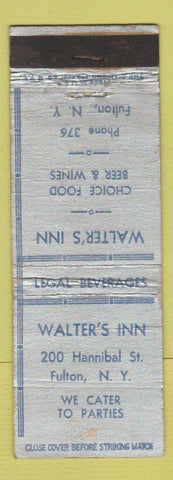 Matchbook Cover - Walter's Inn Fulton NY WEAR
