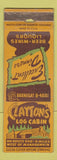 Matchbook Cover - Clayton's Log Cabin Manahawkin NJ WORN