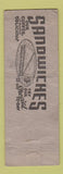 Matchbook Cover - Hy Way Drive Inn Milford CT WEAR