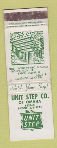 Matchbook Cover - United Step Omaha NE WEAR