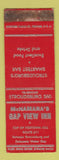 Matchbook Cover - McNamara's Gap View Inn Stroudsburg PA WEAR