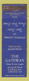 Matchbook Cover - The Gateway Restaurant Arbutus MD WEAR BLUE #1