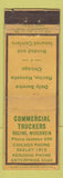 Matchbook Cover - Commercial Truckers Trucking Chicagho IL Kenosha WI WEAR