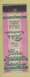 Matchbook Cover - Peter's Restaurant Miami FL WORN