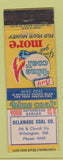 Matchbook Cover - Blue Coal Delaware Coal Company Wilmington DE