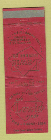 Matchbook Cover - Lewis Lumber Bradenton FL