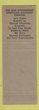 Matchbook Cover - Industrial Bank of Washington DC SAMPLE