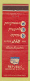 Matchbook Cover - Republic Carloading WORN BACK