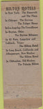 Matchbook Cover - The Roosevelt Hotel New York City