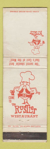 Matchbook Cover - Rustler Restaurant WORN