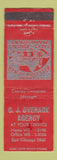 Matchbook Cover - CJ Overack Real Estate East Chicago IN