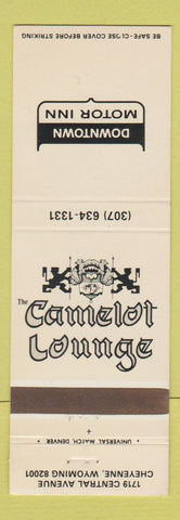 Matchbook Cover - Downtown Motor Inn Camelot Lounge Cheyenne WY