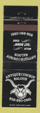 Matchbook Cover - Antique Cowboy Saloon Willis TX