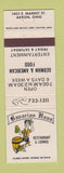 Matchbook Cover - Bavarian Haus Restaurant Akron OH