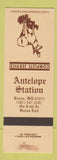 Matchbook Cover - Antelope Station Burns WY WEAR