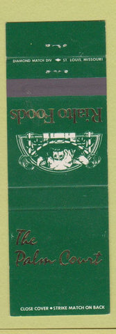 Matchbook Cover - The Palm Court Restaurant Overton Square MO
