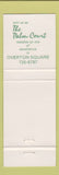 Matchbook Cover - The Palm Court Restaurant Overton Square MO