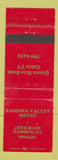 Matchbook Cover - Ramona Valley Motel CA