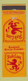 Matchbook Cover - Red Lion Houston TX feature