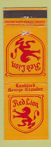 Matchbook Cover - Red Lion Houston TX feature
