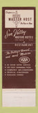 Matchbook Cover - Sun Valley Hotel Harlingen TX