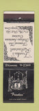 Matchbook Cover - Frankies Restaurant Orange CT