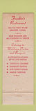 Matchbook Cover - Frankies Restaurant Orange CT