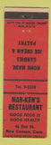 Matchbook Cover - Mar-Ken's Restaurant New Canaan CT