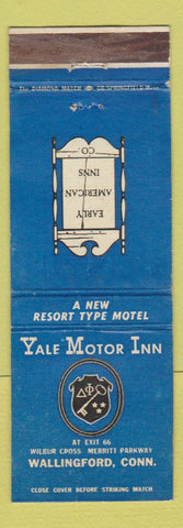 Matchbook Cover - Yale Motor Inn Wallingford CT WEAR