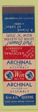 Matchbook Cover - Archinal for Assembly Election Queens New York City SAMPLE
