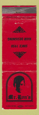 Matchbook Cover - Mr Ron's Hair Salon Newport Beach Long Beach CA WEAR