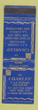 Matchbook Cover - Charles Restaurant New York City