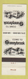 Matchbook Cover - Sunnybrook Pottstown PA