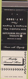 Matchbook Cover - Murphy Smith Funeral Home Arlington VA