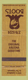 Matchbook Cover - Boots Scottsdale AZ