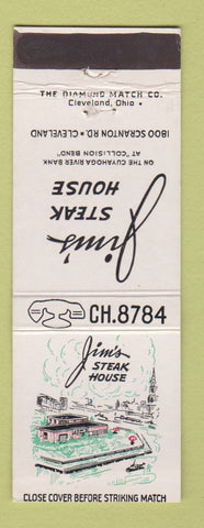Matchbook Cover - Jim's Steak House Cleveland OH